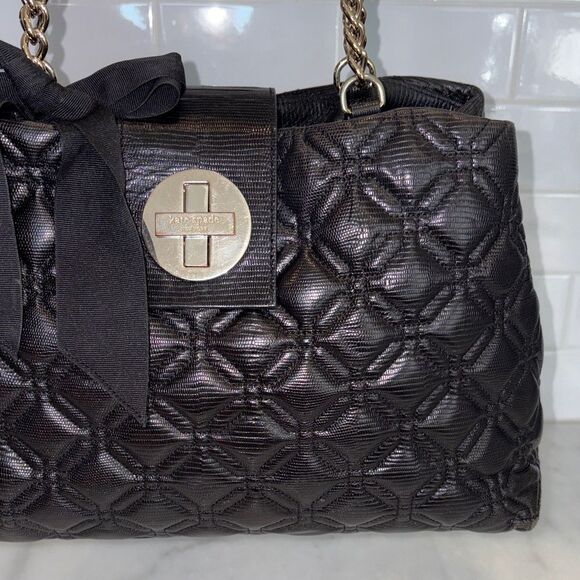 Kate Spade Bag Purse Handbag Leather Quilted Astor Satchel Shoulder Bag - Picture 3 of 16